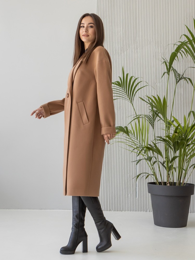 Women's loose-fitting Marseille cashmere coat 42 - kovash.com.ua 02