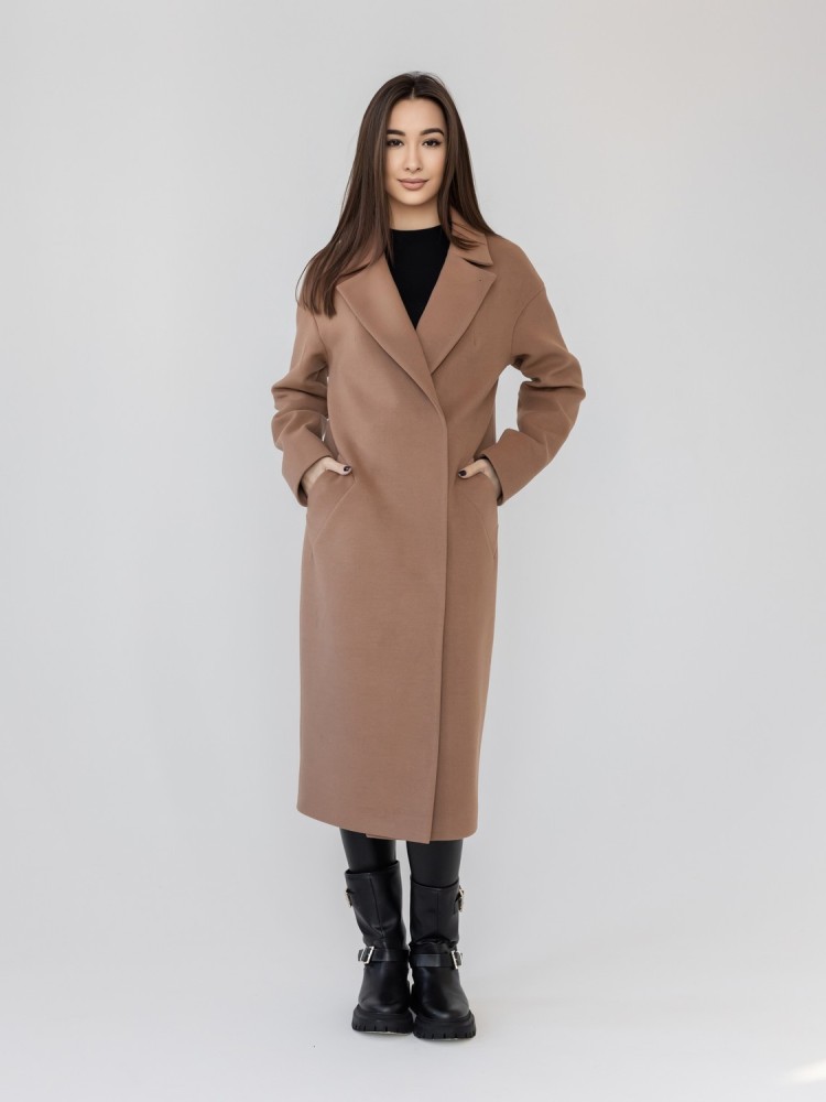 Tango long winter cashmere coat with loose fit - kovash.com.ua 03