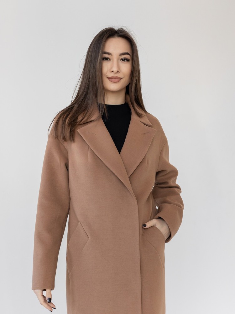 Tango long winter cashmere coat with loose fit 42 - kovash.com.ua 02