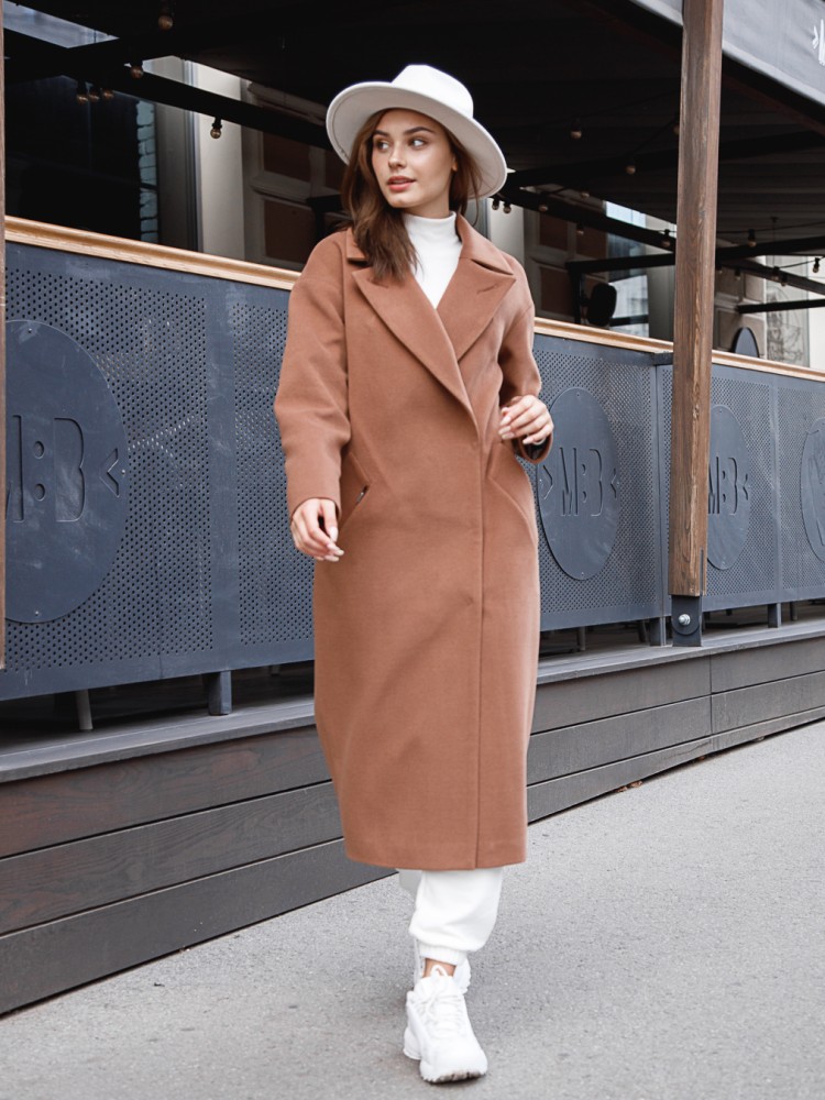 Tango long winter cashmere coat with loose fit 48 - kovash.com.ua 05