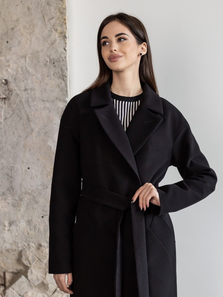 Tango long winter cashmere coat with loose fit 46 - kovash.com.ua 02