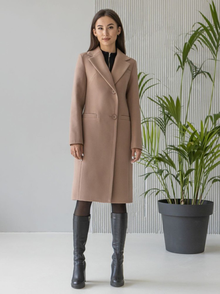 Women's Slim-fit Midi Length Cashmere Coat 50 - kovash.com.ua 02