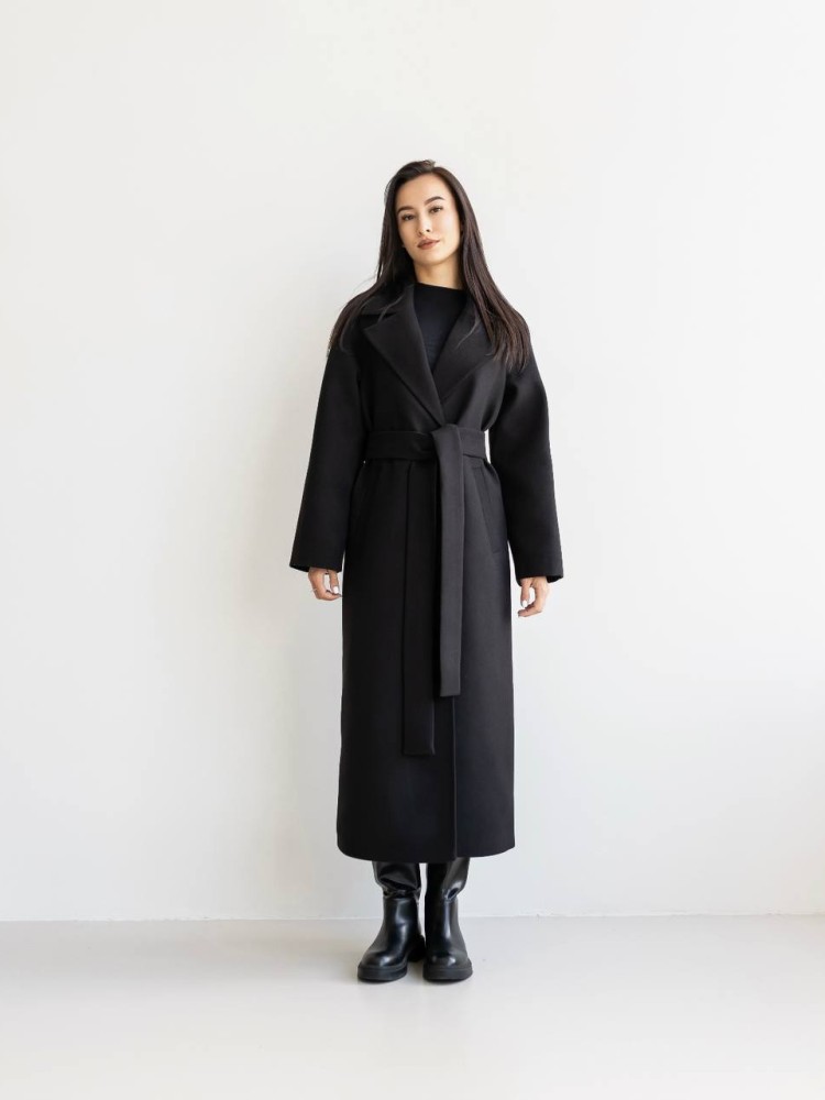 Long demi-season coat Milana cashmere - kovash.com.ua 02