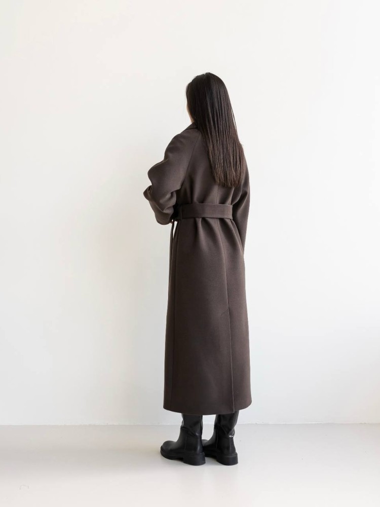 Long demi-season coat Milana cashmere - kovash.com.ua 02