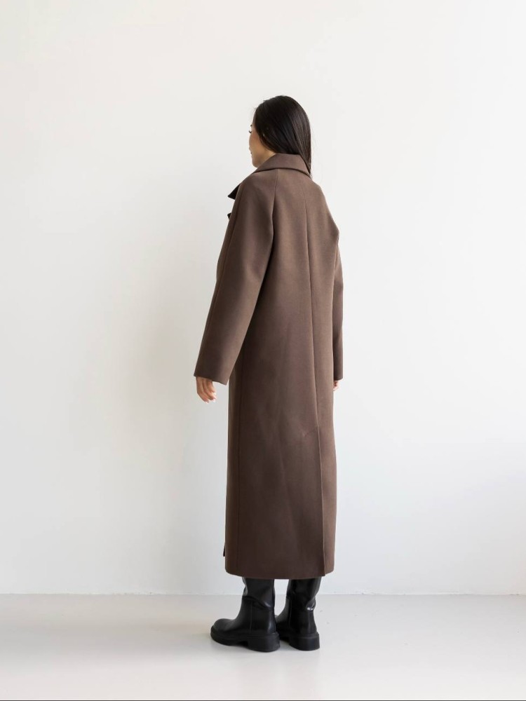 Long demi-season coat Milana cashmere - kovash.com.ua 04