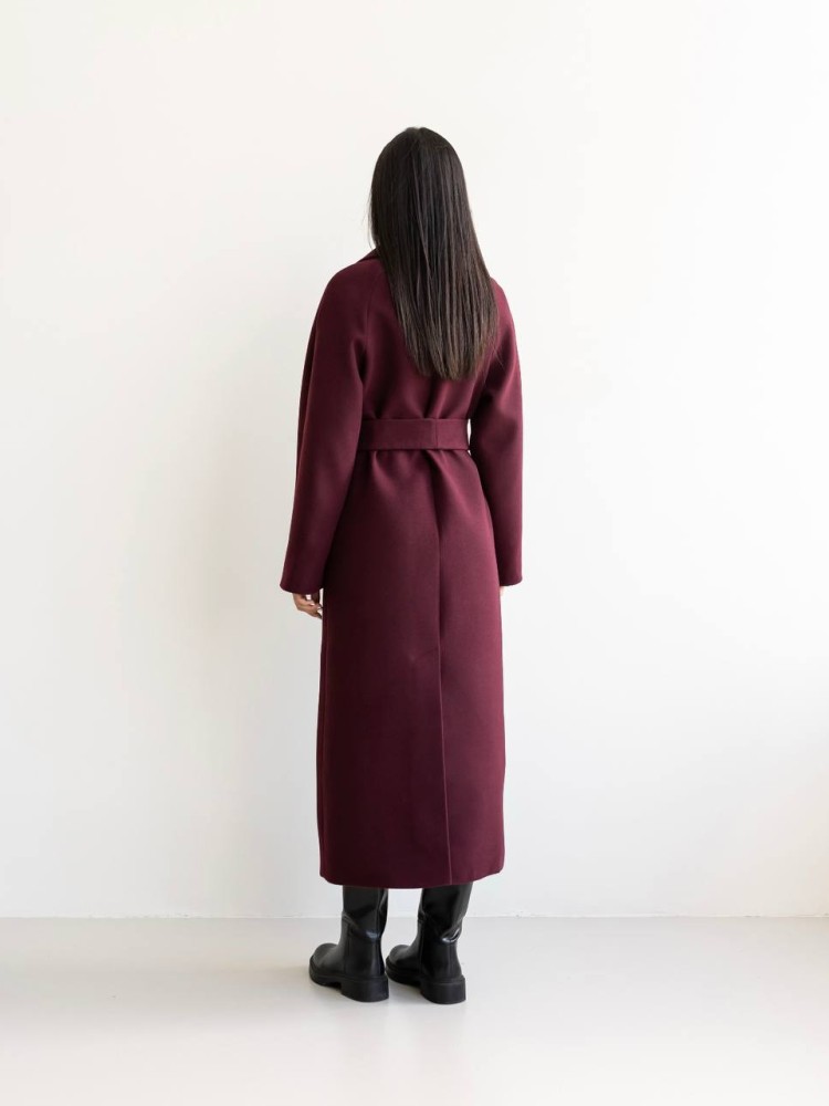 Long demi-season coat Milana cashmere - kovash.com.ua 04