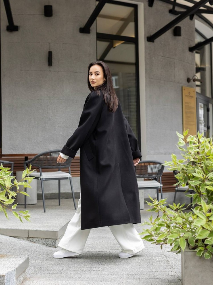 Long oversized coat Fig cashmere - kovash.com.ua 03