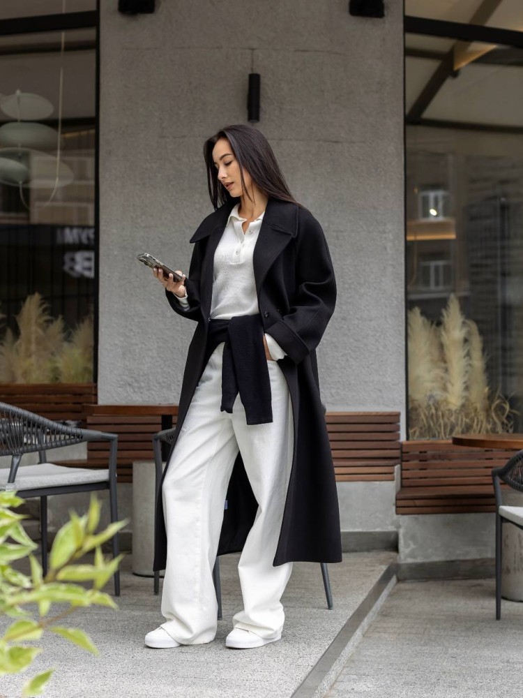 Long oversized coat Fig cashmere - kovash.com.ua 04
