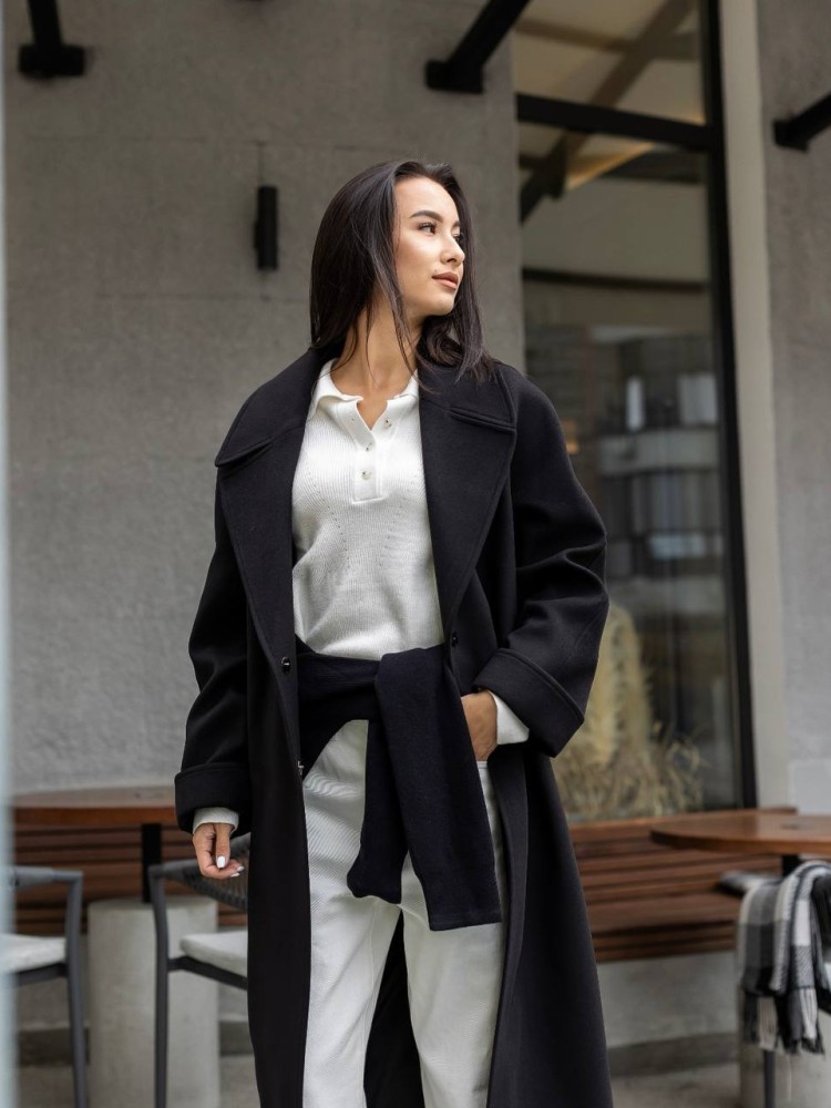 Long oversized coat Fig cashmere - kovash.com.ua 05