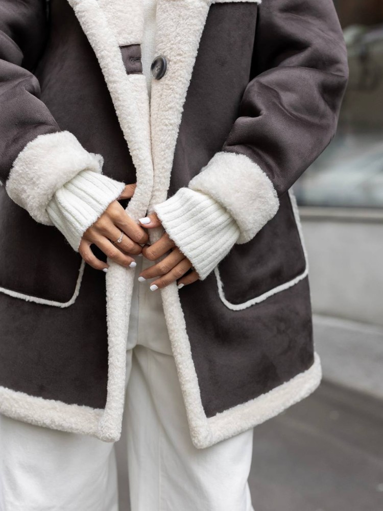 Reversible shearling coat Icelandia - kovash.com.ua 04