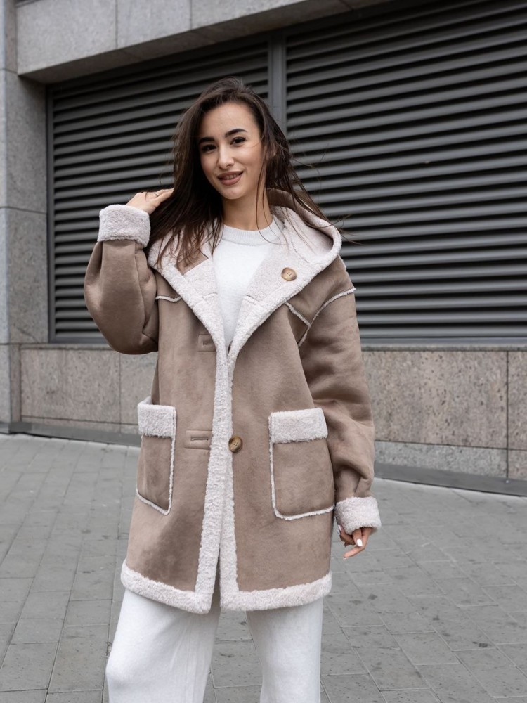 Reversible shearling coat Icelandia - kovash.com.ua 02