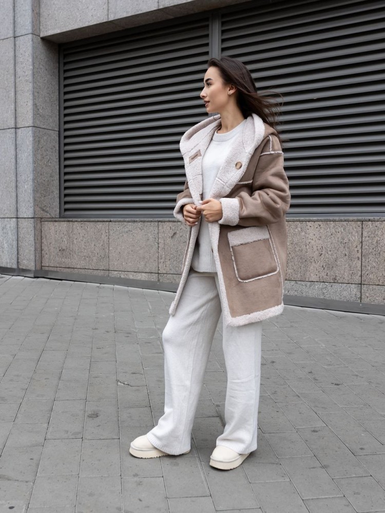 Reversible shearling coat Icelandia - kovash.com.ua 03