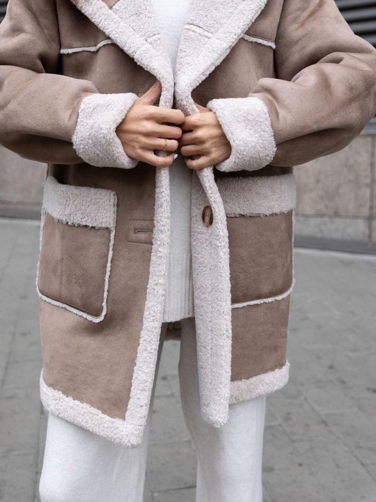 Reversible shearling coat Icelandia - kovash.com.ua 06