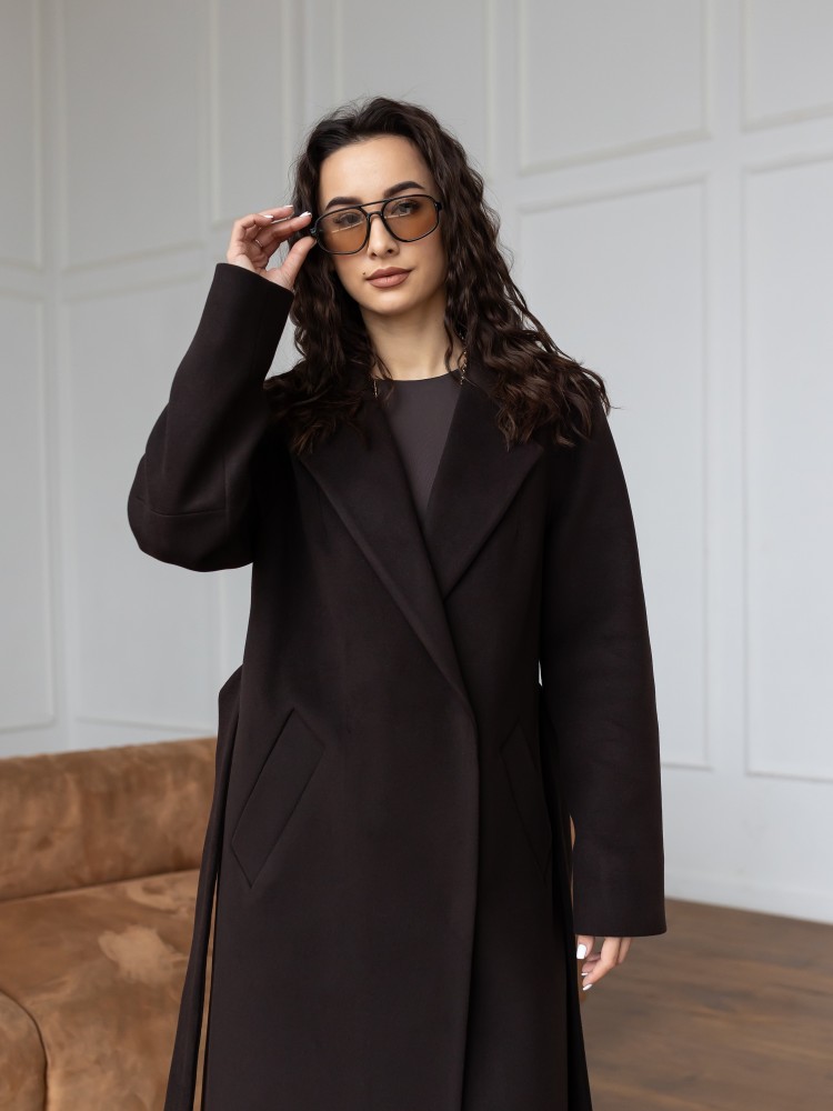 Довге Пальто Текіла на запах з розрізами 42 - kovash.com.ua 03