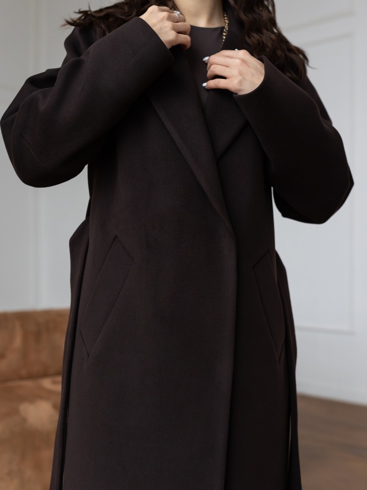 Довге Пальто Текіла на запах з розрізами 42 - kovash.com.ua 04