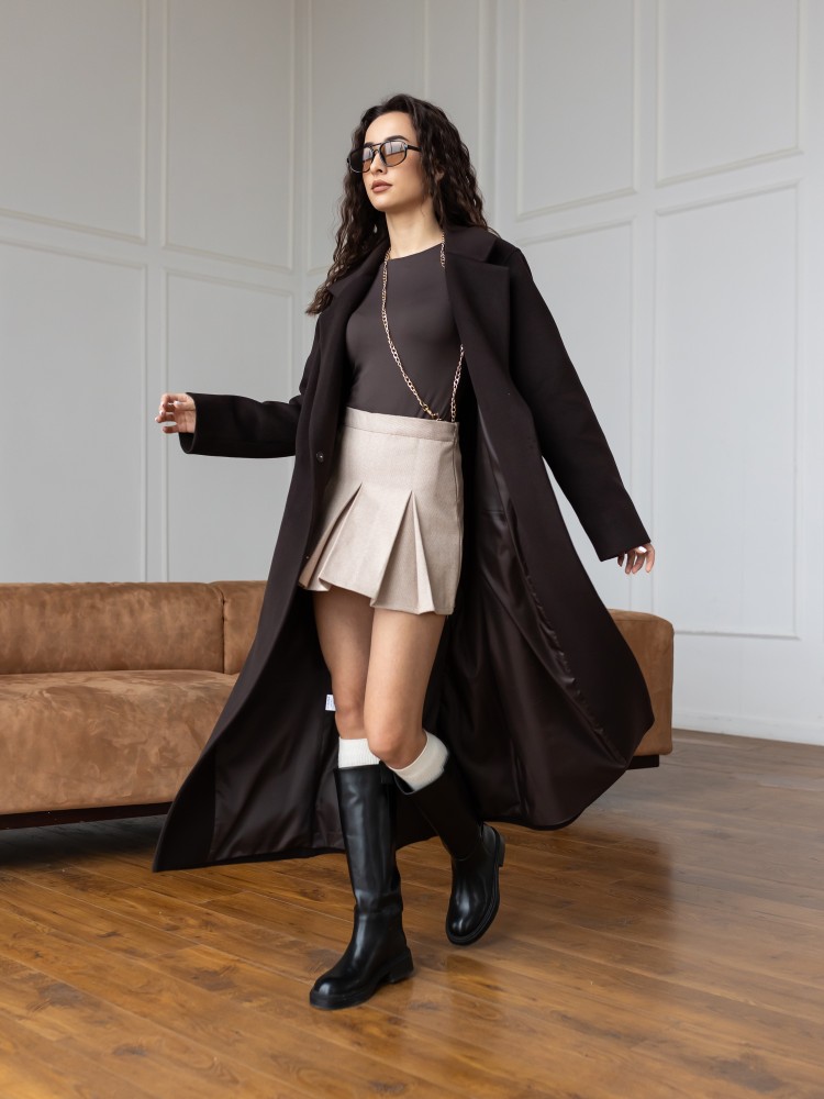 Довге Пальто Текіла на запах з розрізами 42 - kovash.com.ua 06