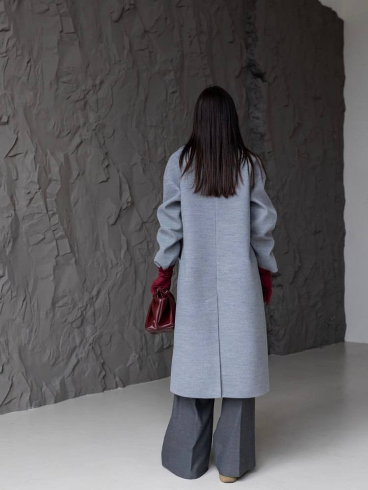 Пальто оверсайз Бруклін сірий 40 - kovash.com.ua 02