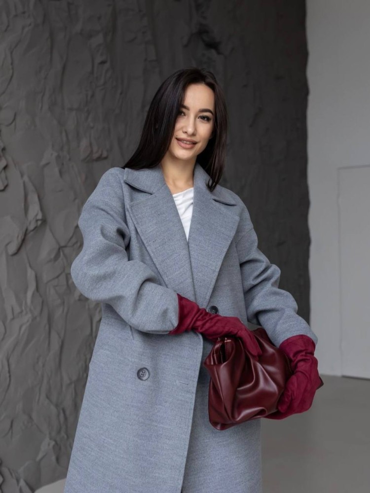 Пальто оверсайз Бруклін сірий 40 - kovash.com.ua 04