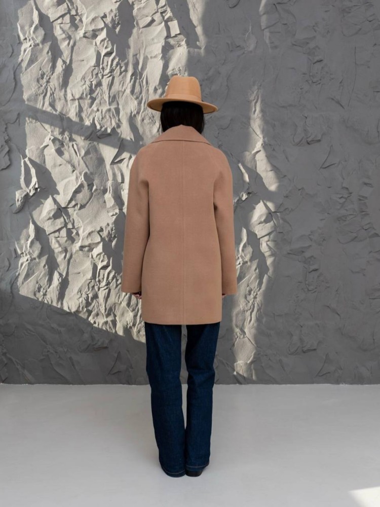 Short demi-season coat 
Milanka made of cashmere - kovash.com.ua 04