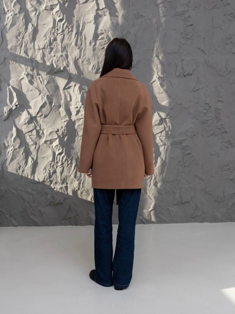 Short demi-season coat 
Milanka made of cashmere - kovash.com.ua 04