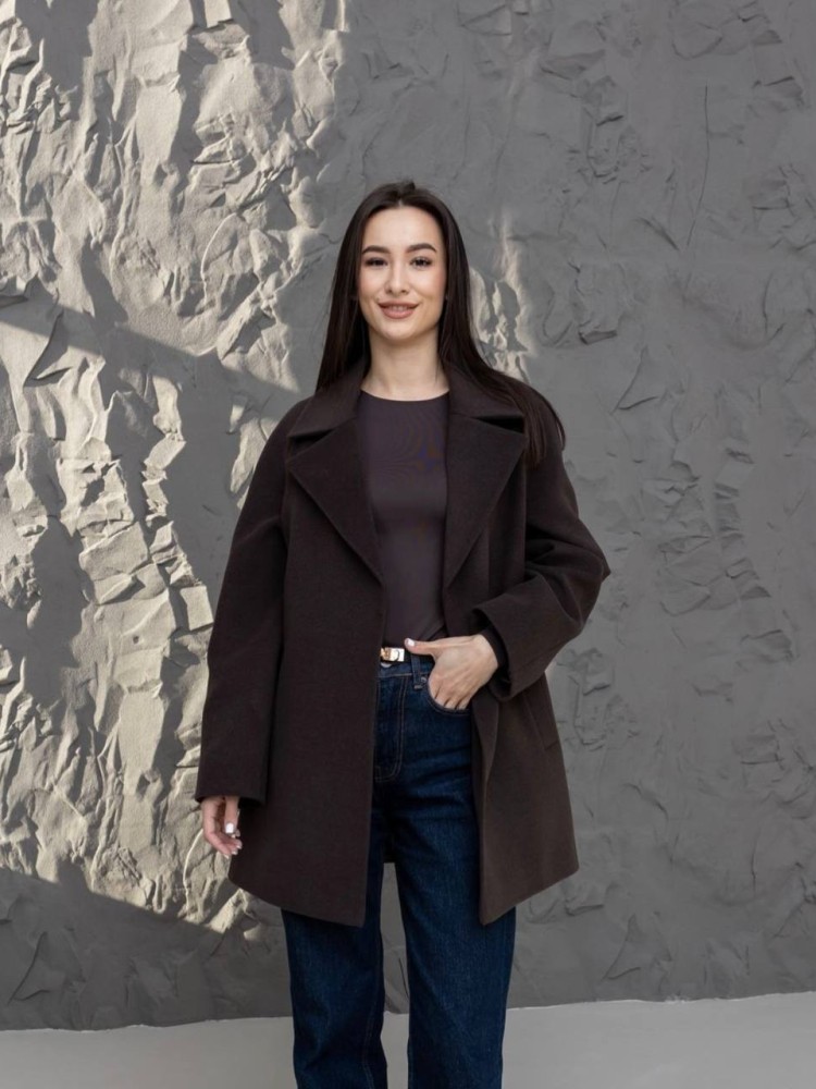Short demi-season coat 
Milanka made of cashmere - kovash.com.ua 02