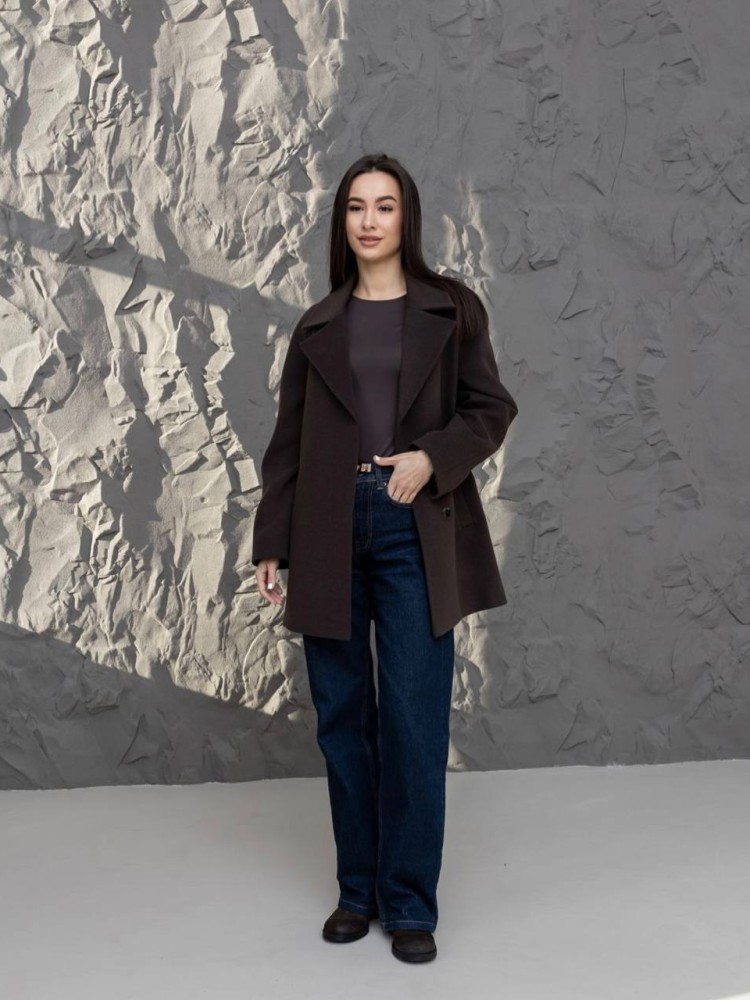 Short demi-season coat 
Milanka made of cashmere - kovash.com.ua 05