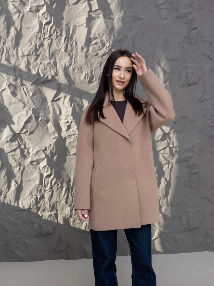 Short demi-season coat 
Milanka made of cashmere - kovash.com.ua 05