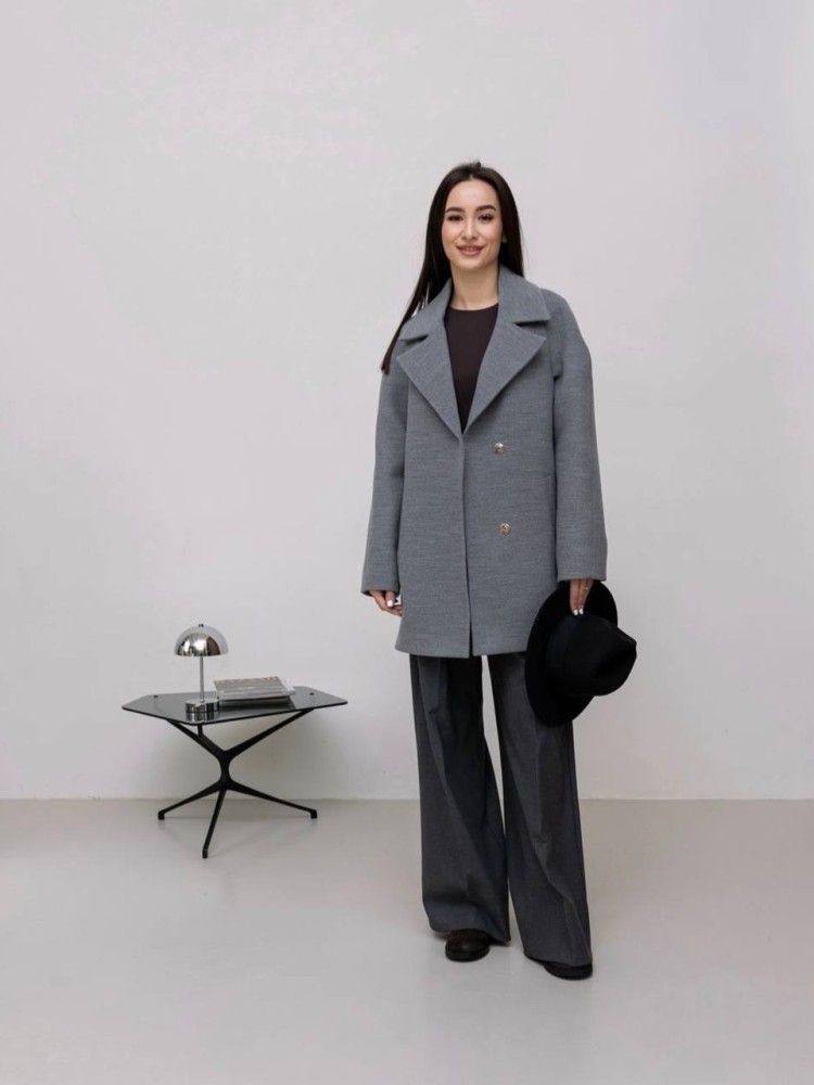 Short demi-season coat 
Milanka made of cashmere - kovash.com.ua 03