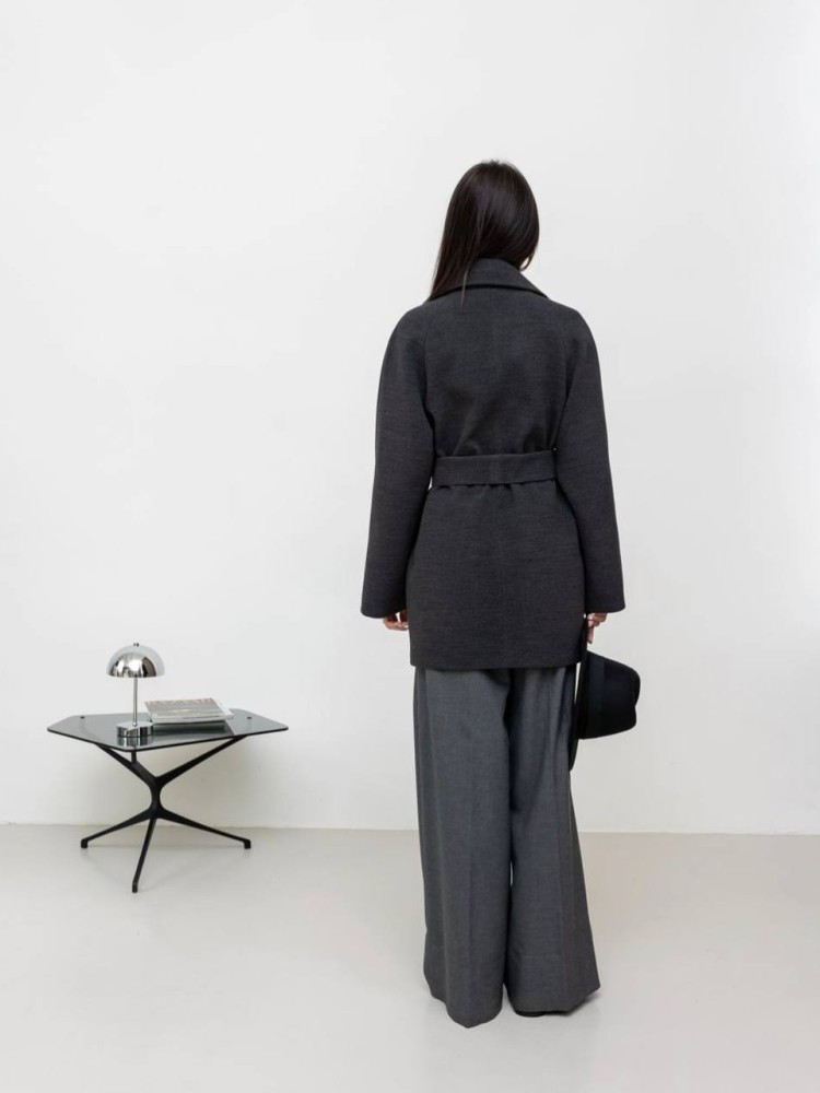 Short demi-season coat 
Milanka made of cashmere - kovash.com.ua 03