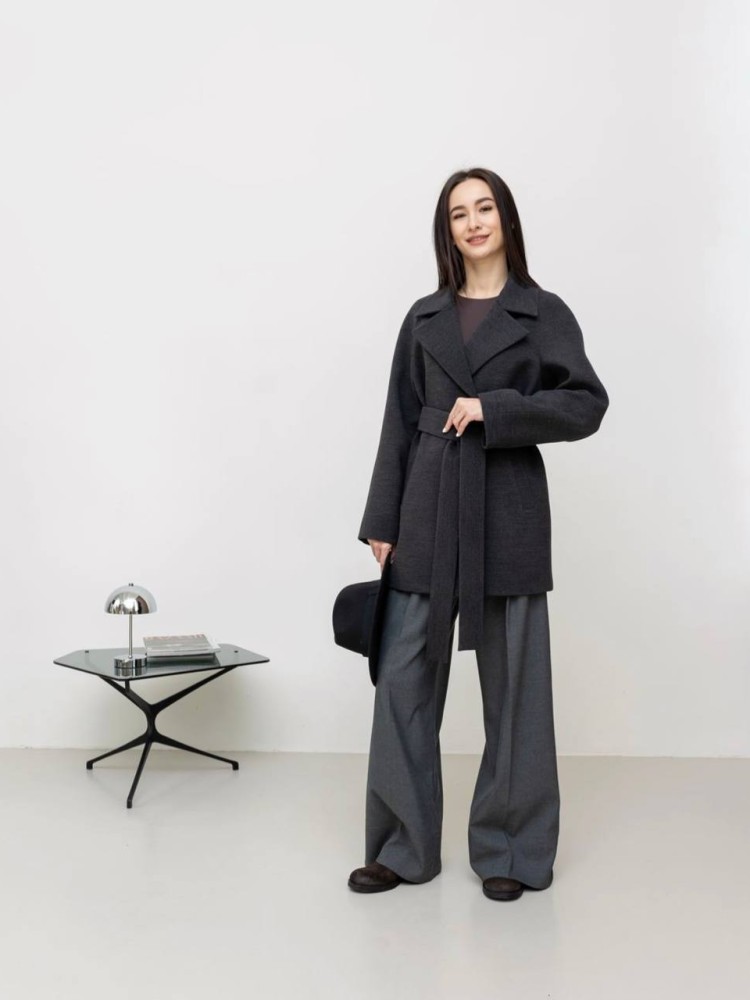 Short demi-season coat 
Milanka made of cashmere - kovash.com.ua 05