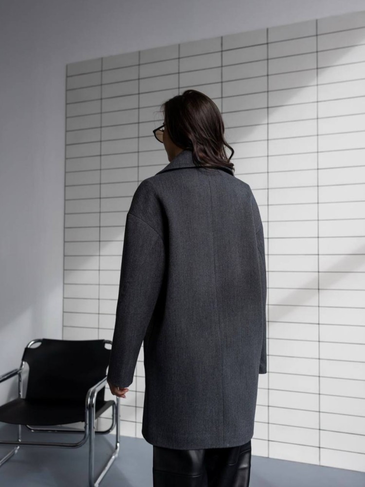 Cropped Maxine Coat — Ribbed Fabric - kovash.com.ua 04