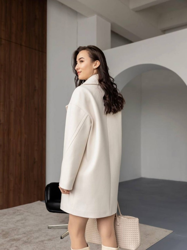 Cropped Maxine Coat — Ribbed Fabric - kovash.com.ua 05