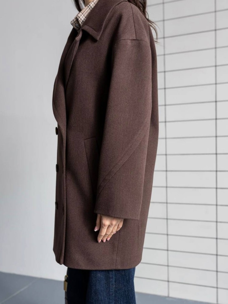 Cropped Maxine Coat — Ribbed Fabric - kovash.com.ua 04