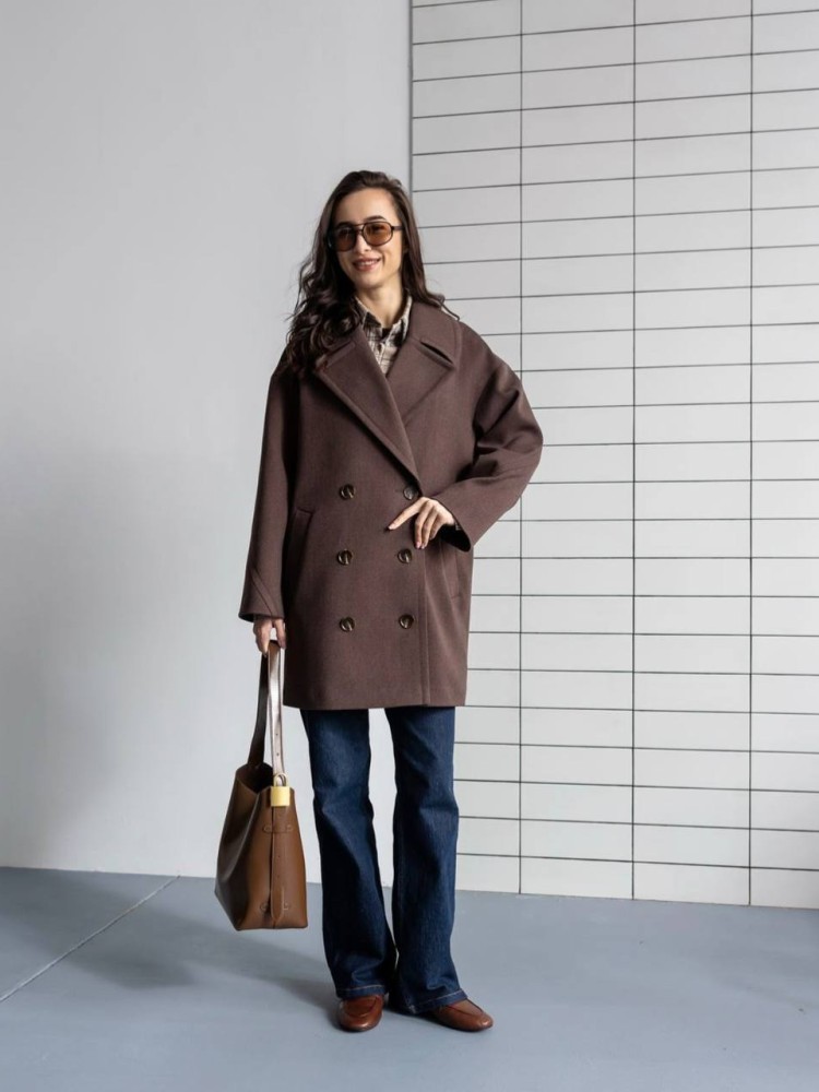 Cropped Maxine Coat — Ribbed Fabric - kovash.com.ua 05