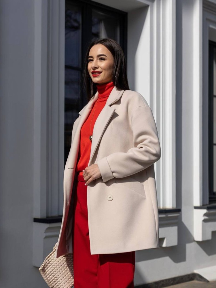 Molly Cropped Loose Fit Coat 40 - kovash.com.ua 04