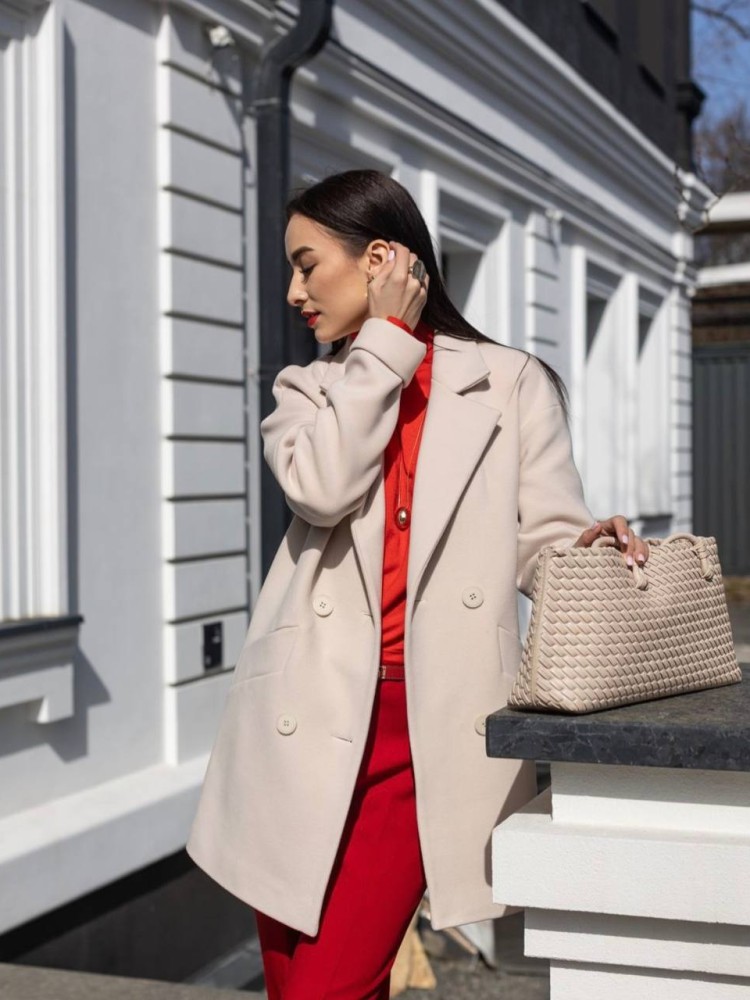 Molly Cropped Loose Fit Coat 40 - kovash.com.ua 05