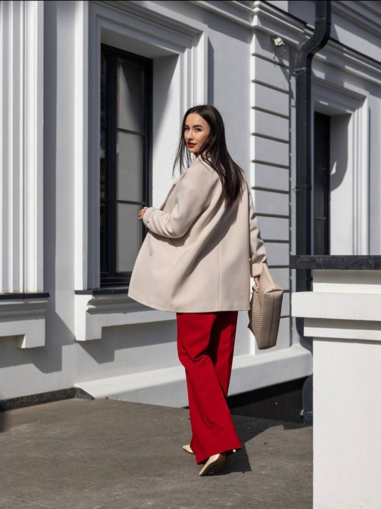 Molly Cropped Loose Fit Coat 40 - kovash.com.ua 07