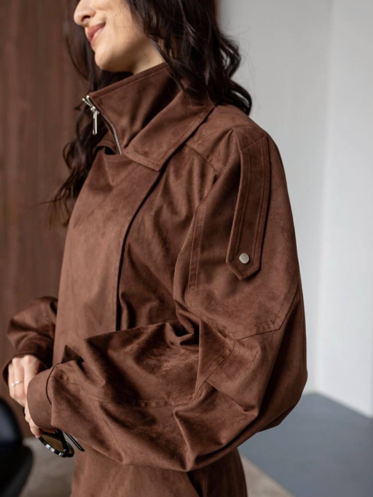 Костюм Дюна з еко-замші в шоколадному кольорі - kovash.com.ua 07