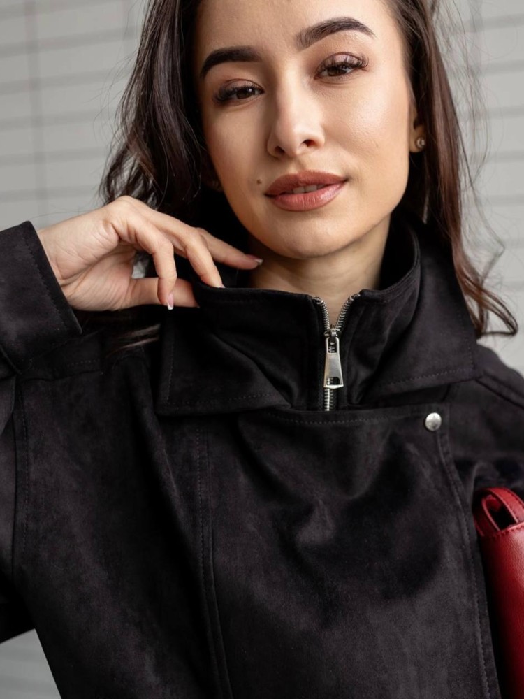 Костюм Дюна з еко-замші в чорному кольорі 42 - kovash.com.ua 07