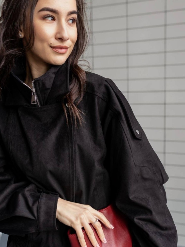 Костюм Дюна з еко-замші в чорному кольорі 42 - kovash.com.ua 09