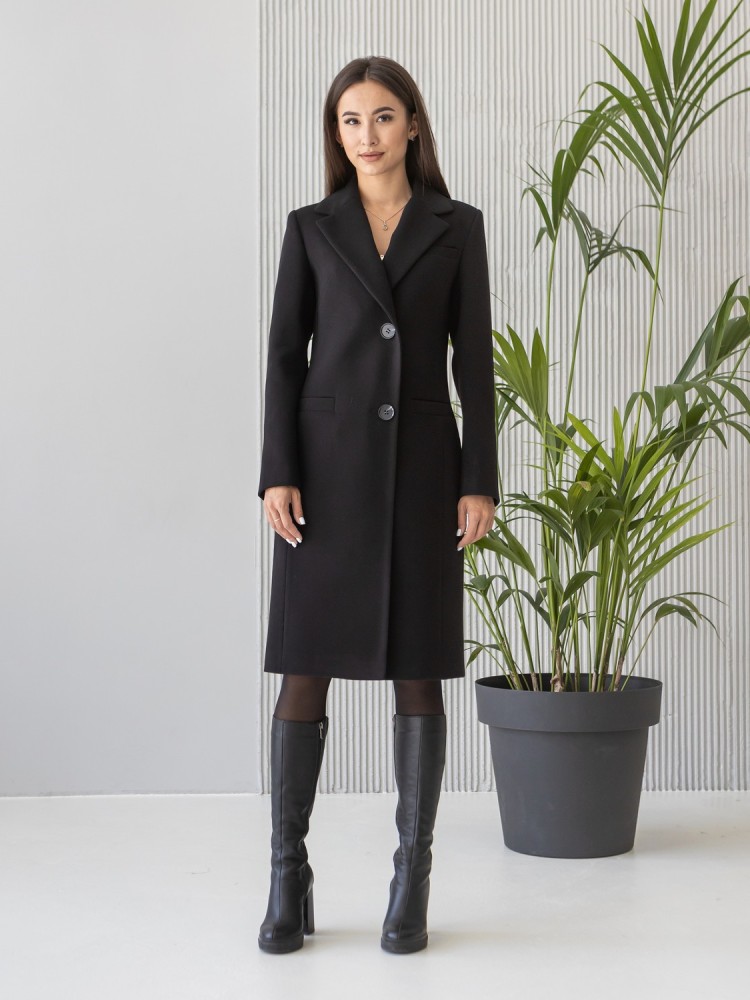 Women's Slim-fit Midi Length Cashmere Coat 42 - kovash.com.ua 02