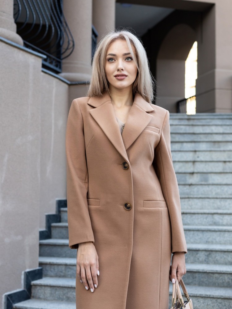 Women's Slim-fit Midi Length Cashmere Coat 52 - kovash.com.ua 02