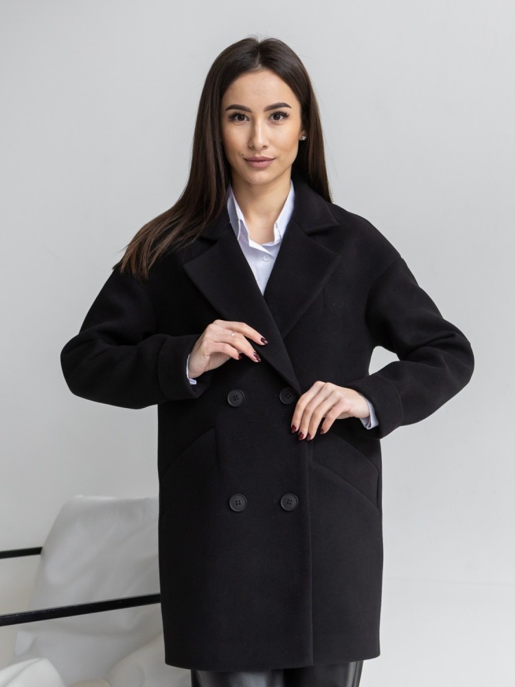 Molly Cropped Loose Fit Coat - kovash.com.ua 03