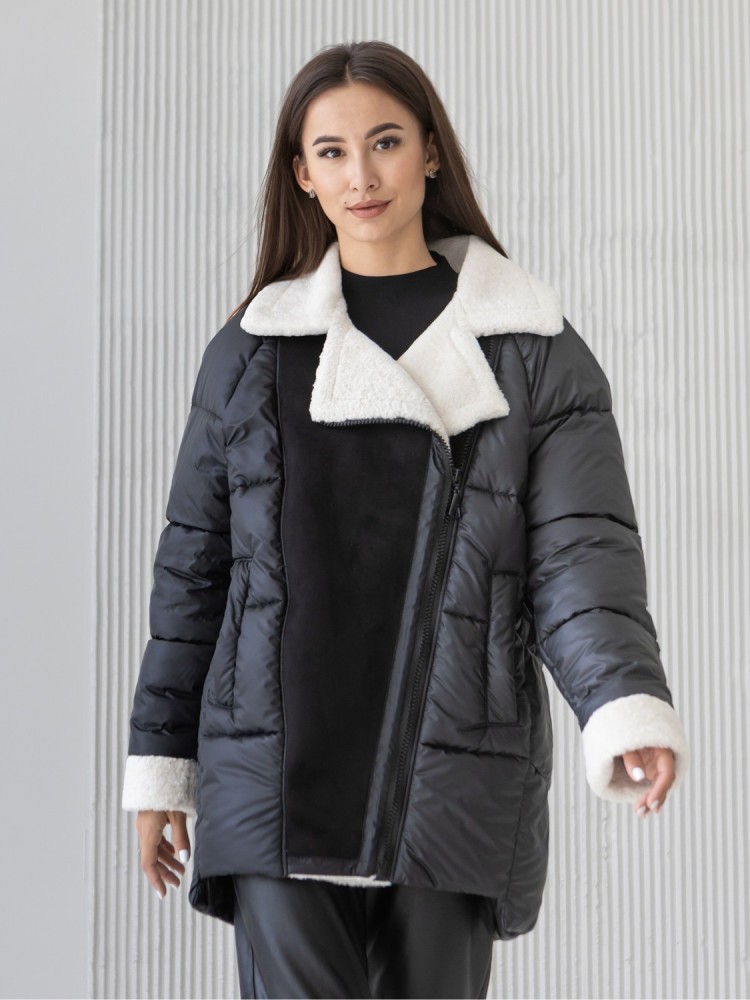 Black down jacket Oreo 44 - kovash.com.ua 05