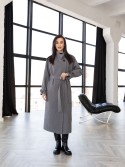 Длинное пальто Шампань твид 48 - kovash.com.ua 01