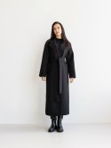 Long demi-season coat Milana cashmere - kovash.com.ua 01