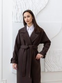 Длинное зимнее пальто Шампань из кашемира 50 - kovash.com.ua 01
