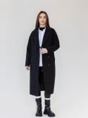 Tango long coat of loose fit made of melange fabric 46 - kovash.com.ua 01