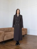 Пальто максі Кармен темний шоколад 44 - kovash.com.ua 01