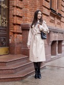 Eco-leather trench coat in beige color 44 - kovash.com.ua 01